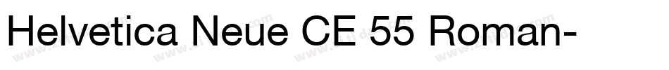 Helvetica Neue CE 55 Roman字体转换